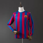 Barcelona 2005/06 Local Jersey Retro Manga Larga