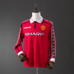 Manchester United 1998/99 Local Jersey Retro Manga Larga