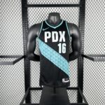 Portland Trail Blazers Yang #16 Black Jersey