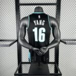 Portland Trail Blazers Yang #16 Black Jersey - Imagen 3