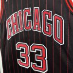 Chicago Bulls Pippen #33 Black Jersey - Imagen 2