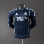 Real Madrid 2025-26 Visita Jersey Jugador Manga Larga